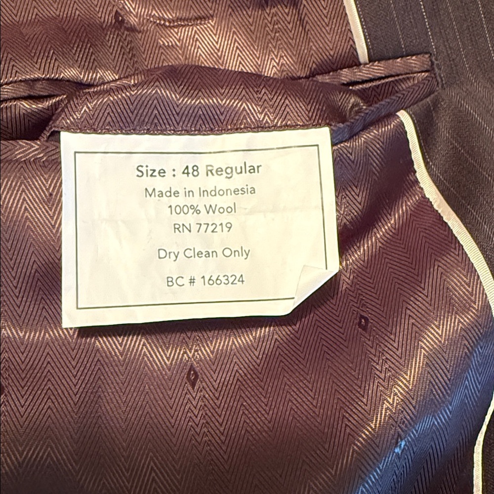 Joseph & Feiss Super 100's Brown Coat - Picture 6 of 17